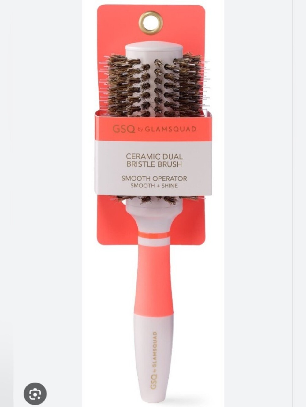 GSQ by Glamsquad Smooth Operator Ceramic Dual Bristle Brush NWT